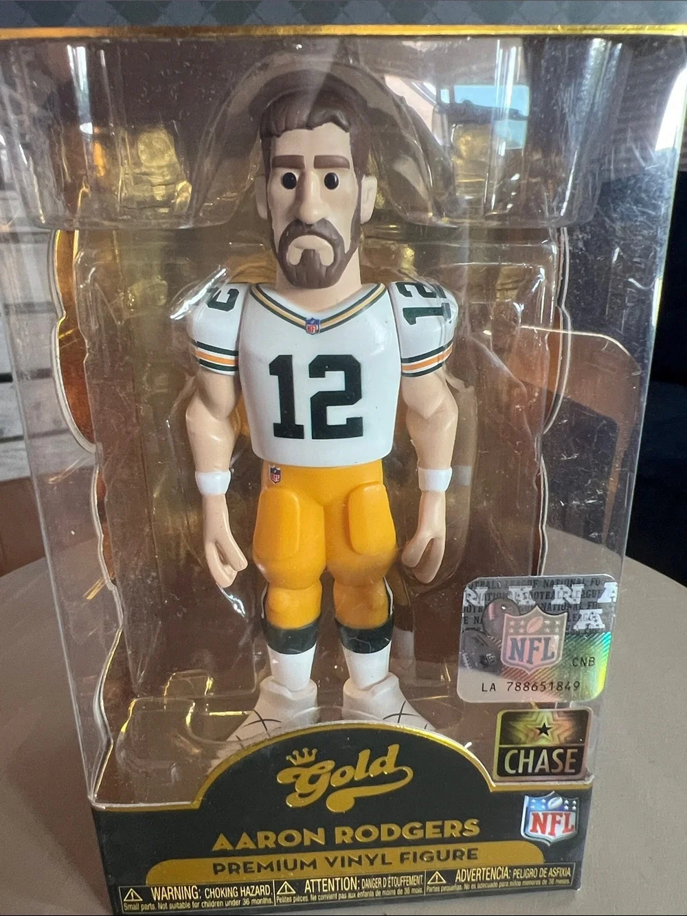 Aaron Rodgers Funko Gold – CHASE Edition – NFL Premium Vinyl – BNIB